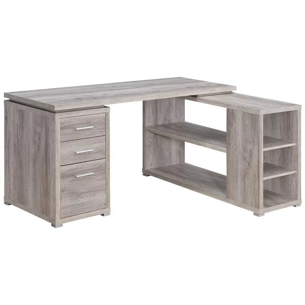 2 Piece L-Shaped Desk and Adjustable Office Chair I294681
