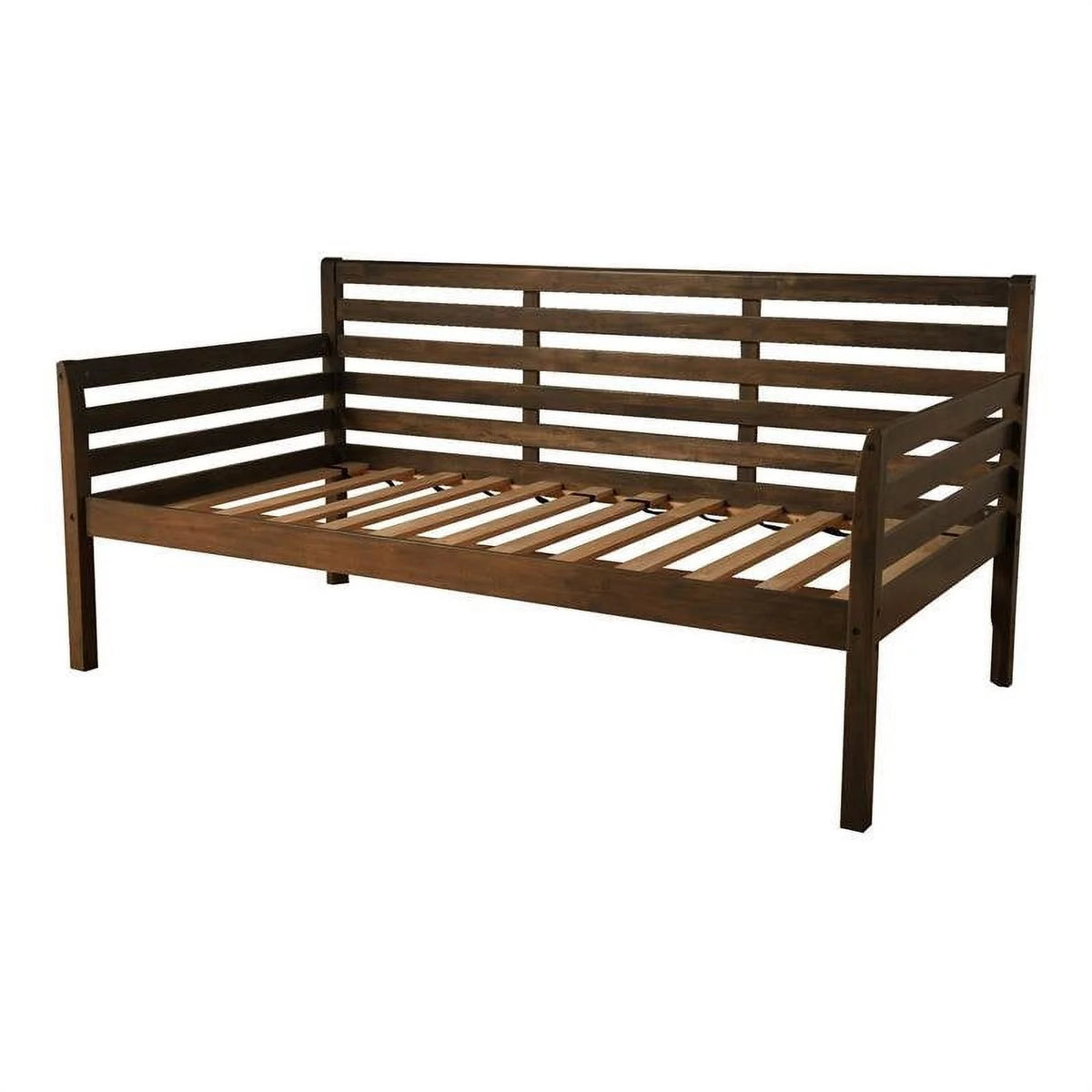 Twin Solid Wood Daybed in Rustic Walnut B495