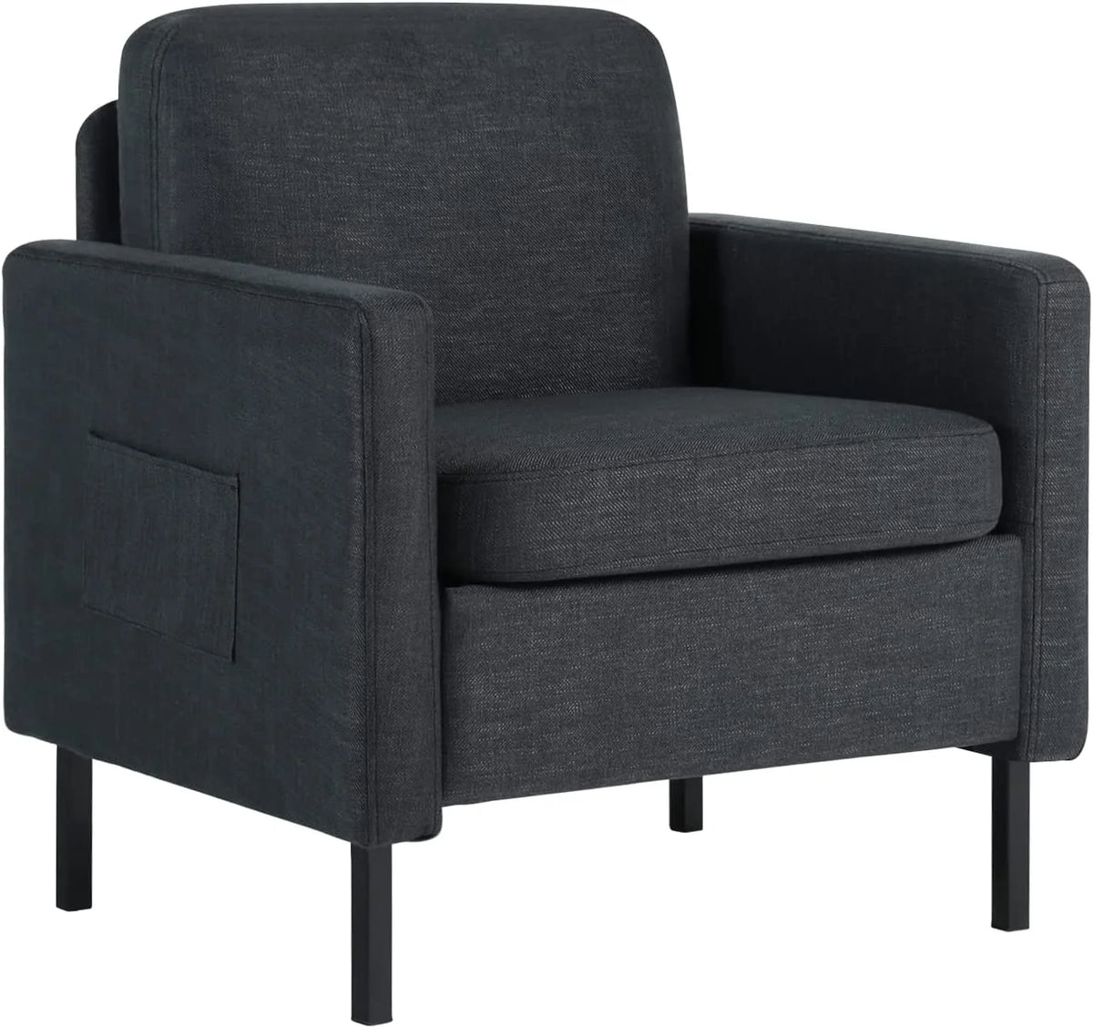 Dark Gray Upholstered Accent Chair E89599