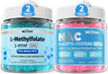 L-MethylFolate 15mg & Methyl B12 Gummies + NAC Gummies H4567