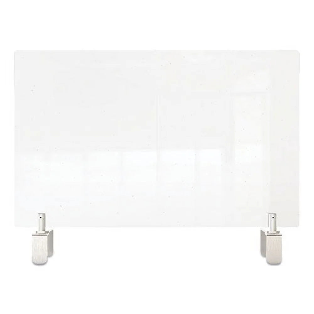 Clear Partition Extender With Attached Clamp, 29 X 3.88 X 18, Thermoplastic Sheeting G791160