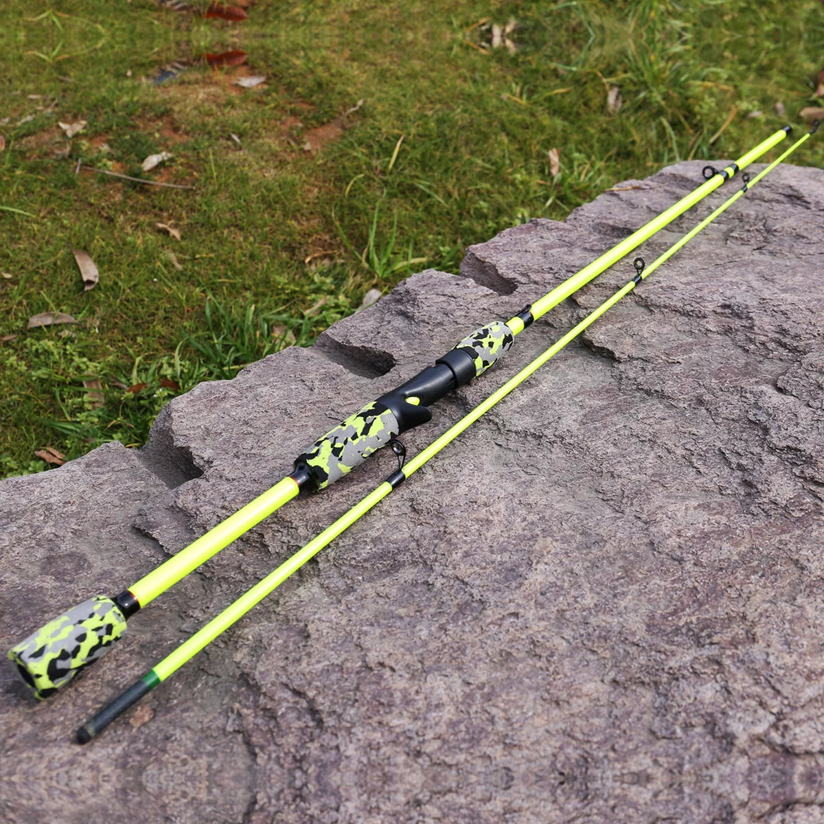 6ft Carbon Fiber 2 Pieces Fishing Pole E2573
