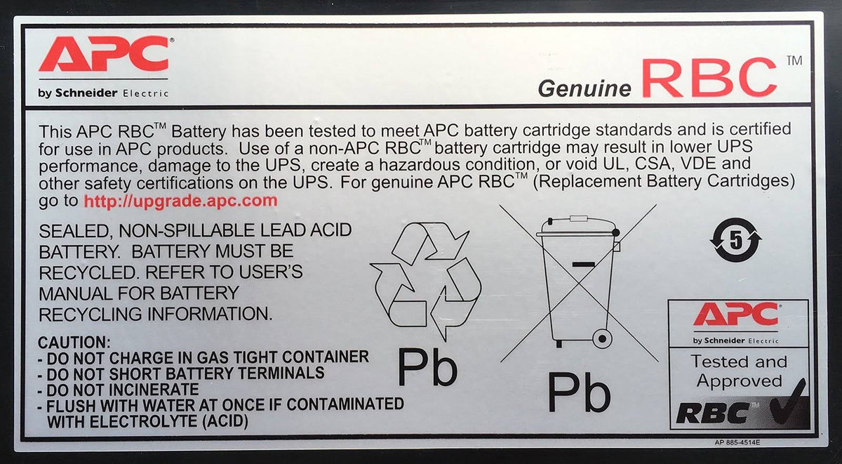 UPS Replacement Battery Cartridge E176704