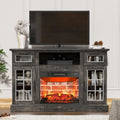 Dark Oak Fireplace TV Stand with 23 Electric Fireplace H3233