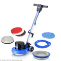 Heavy Duty Commercial Floor Buffer Machine and 5 Pads V293841