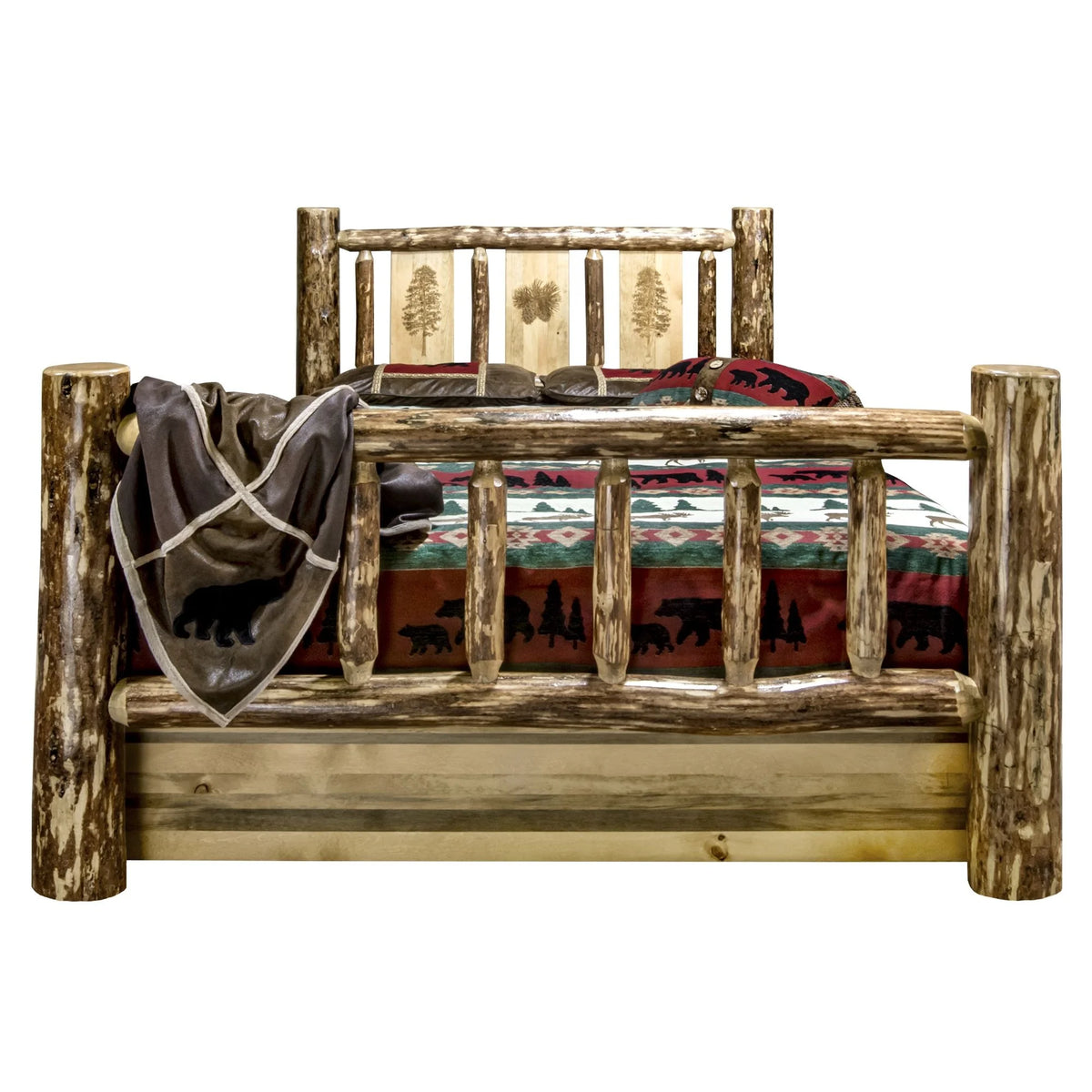 Brown Wood Twin Storage Bed F26321