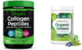 Collagen Peptides Powder & Organic Green Powder Smoothie Mix Unflavored Q3608
