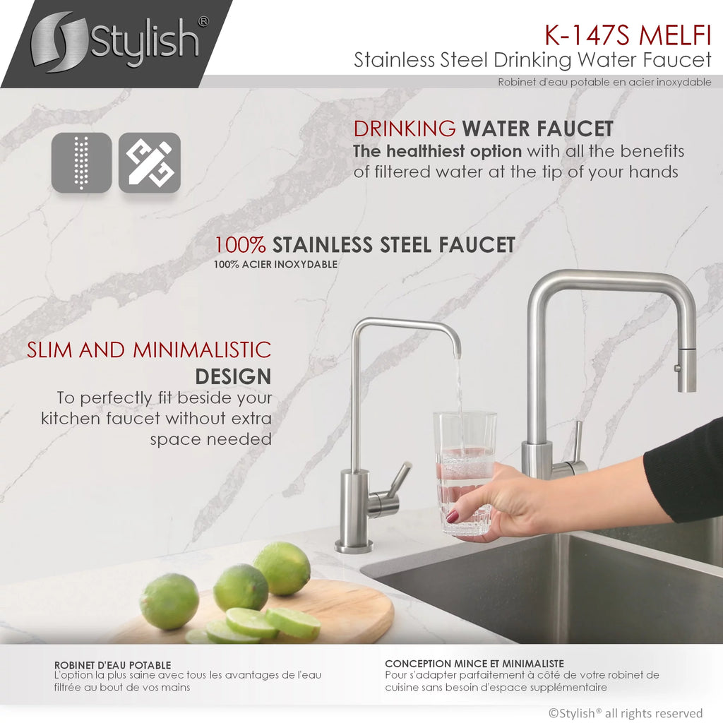Single Handle Cold Water Tap Stainless Steel L38915