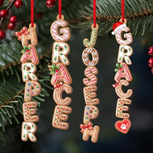Wooden Christmas Ornament D406
