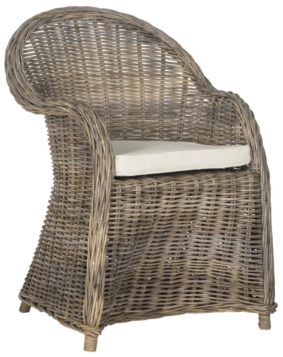 Grey Wicker Outdoor Club Chair F55850