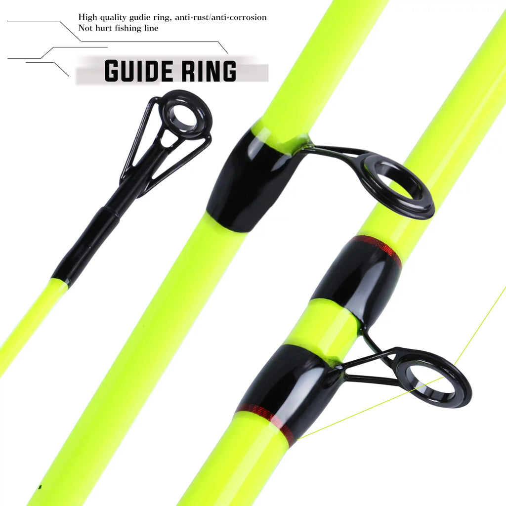 6ft Carbon Fiber 2 Pieces Fishing Pole E2573
