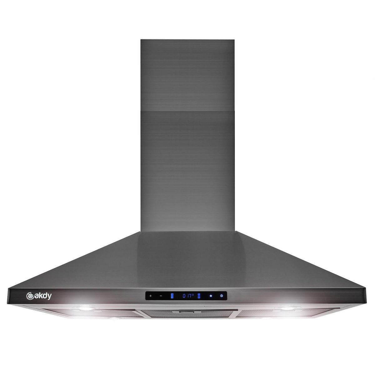 36" Island Range Hood Black Stainless Steel Y3490