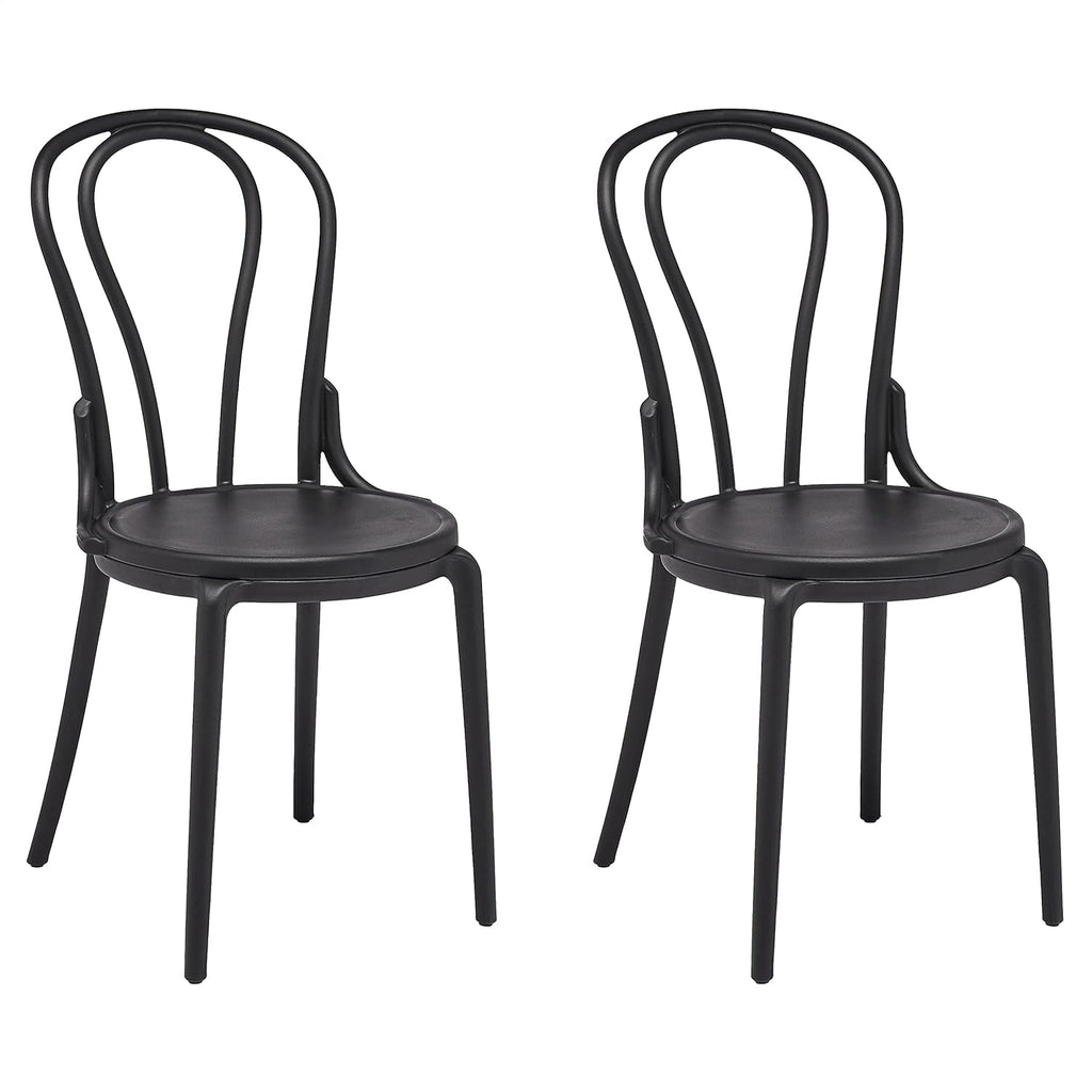 White Plastic Chair Set of 1 Q254448