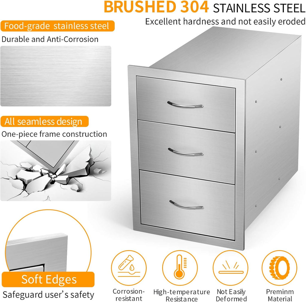 Stainless Steel Outdoor Barbecue Drawers Z6658