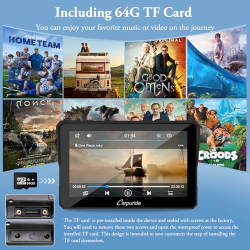 7 inch Waterproof Touchscreen Portable GPS Navigation T926