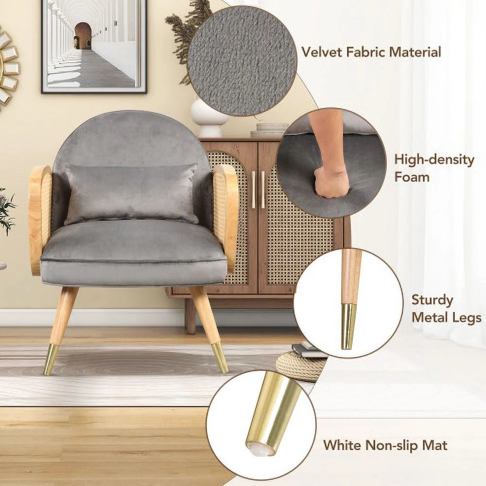 Mid Century Modern Upholstered Accent Chair A36866