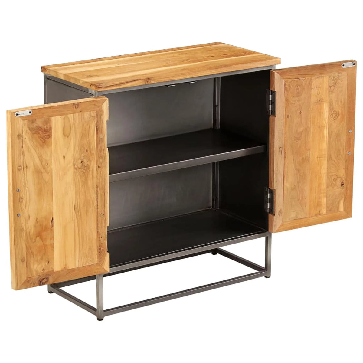 Recycled Teak and Steel Sideboard J408366