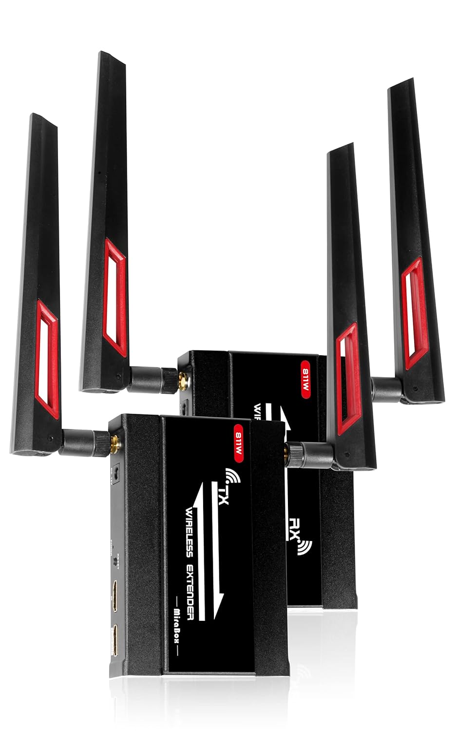 HDMI USB KVM Extender, 80m 1080P@60Hz Over Rj45 Cat5 Cat5e Cat6 Cat6e, USB2.0 * 2, Transmitter and Receiver B980906