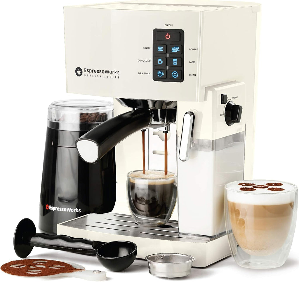 Blue 10 pc All-In-One Espresso Maker with Milk Steamer R52701