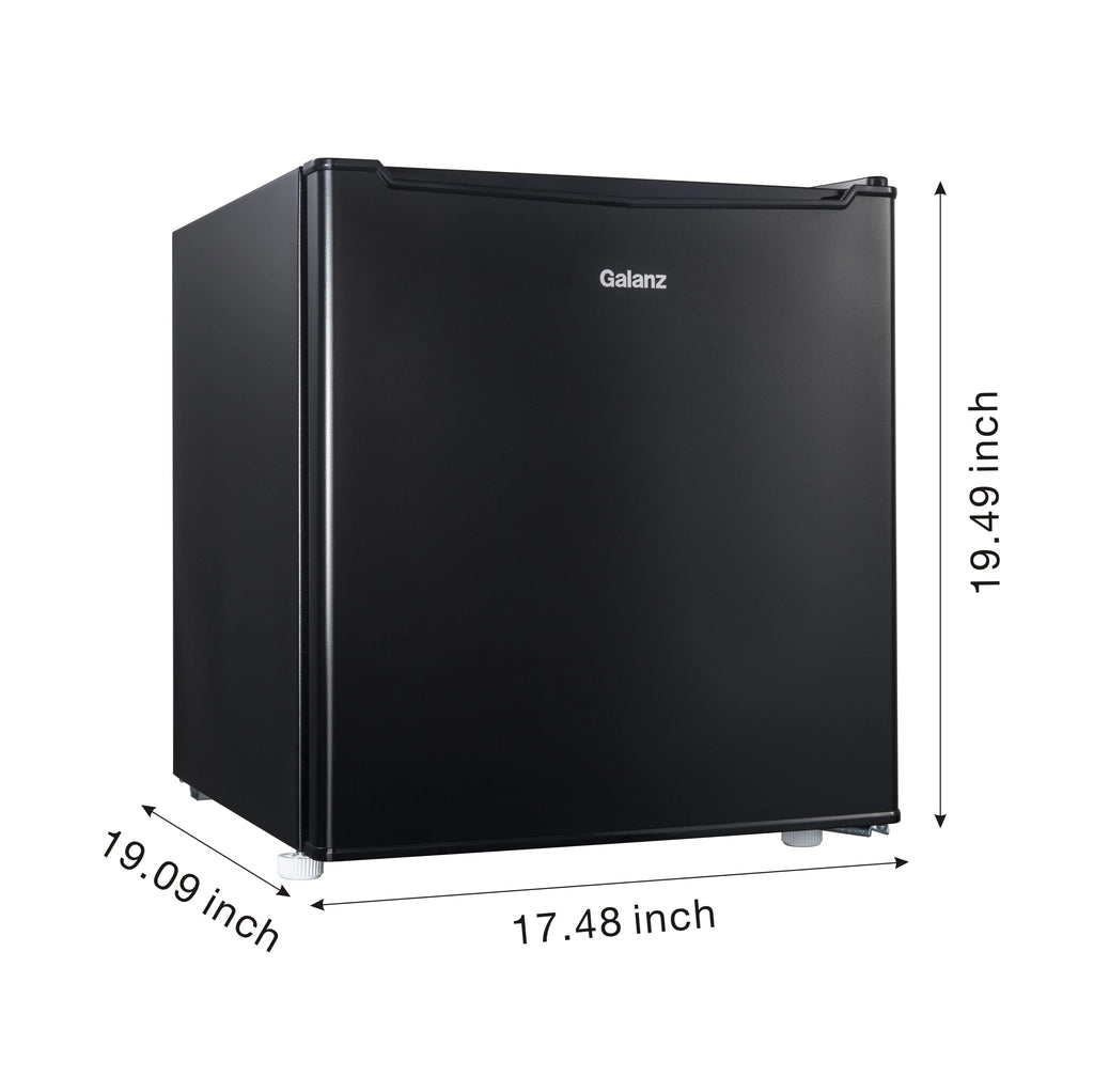 1.7 Cu ft Black Single Door Mini Fridge P841