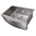 30 Farmhouse Apron Mount Single Bowl Stainless Steel Kitchen Sink P337840