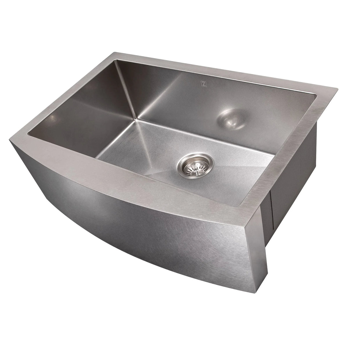 30 Farmhouse Apron Mount Single Bowl Stainless Steel Kitchen Sink P337840
