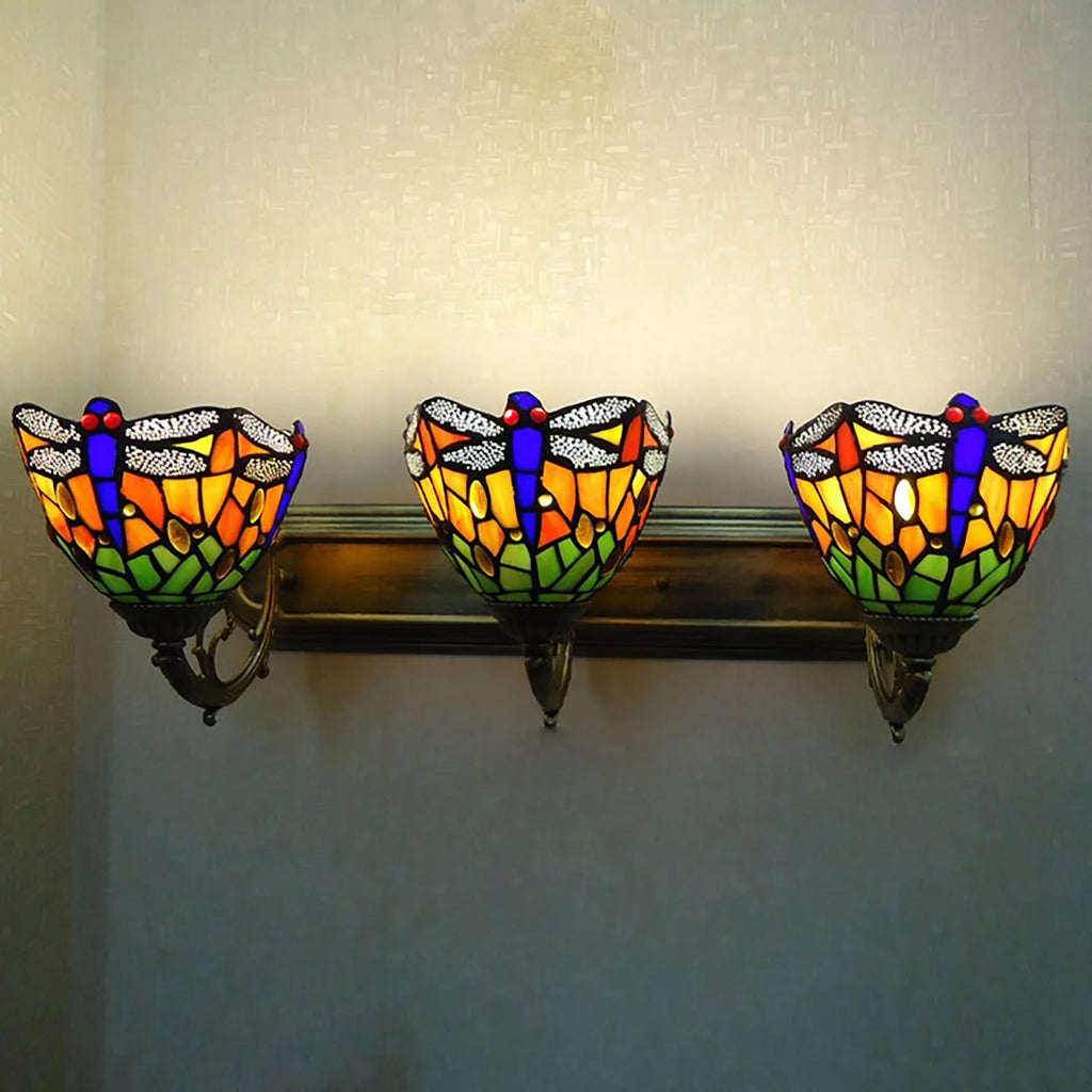 Stained Glass Wall Sconce Lamp J853