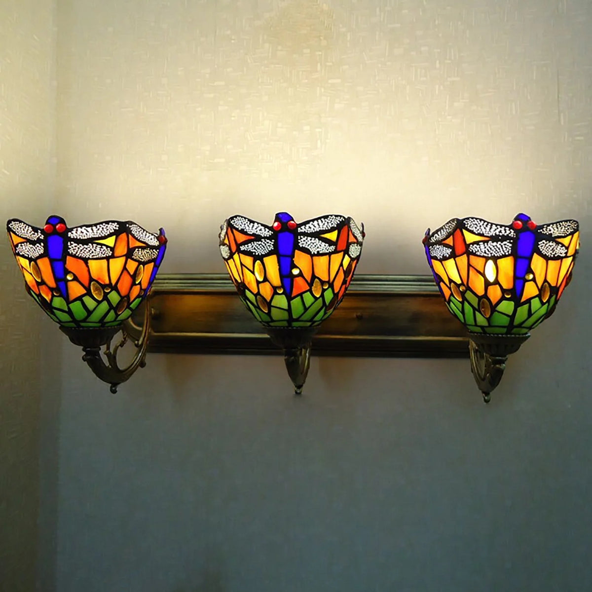 Stained Glass Wall Sconce Lamp J853