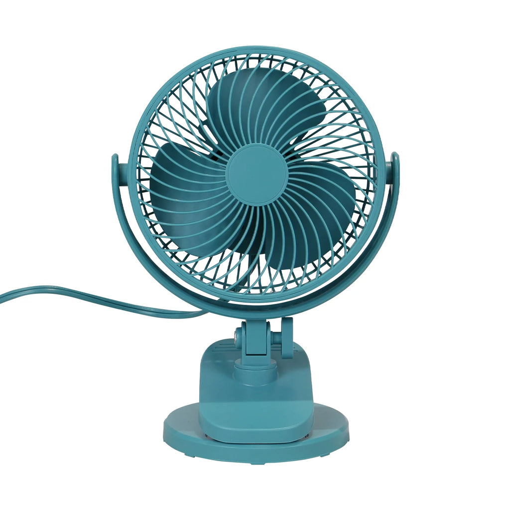 6-inch Clip-on Desktop Fan with 2 Speeds, Black D1358