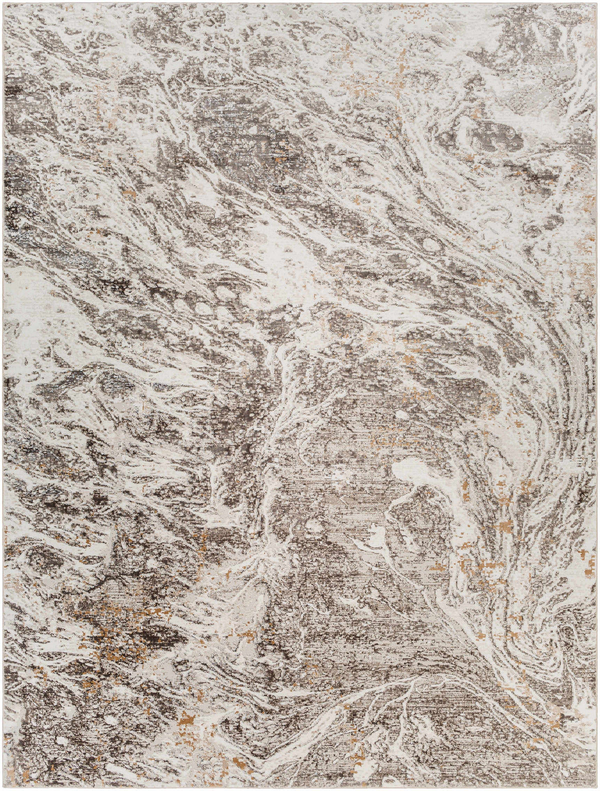 Gray Brown 9'2" x 12' Area Rug O1196