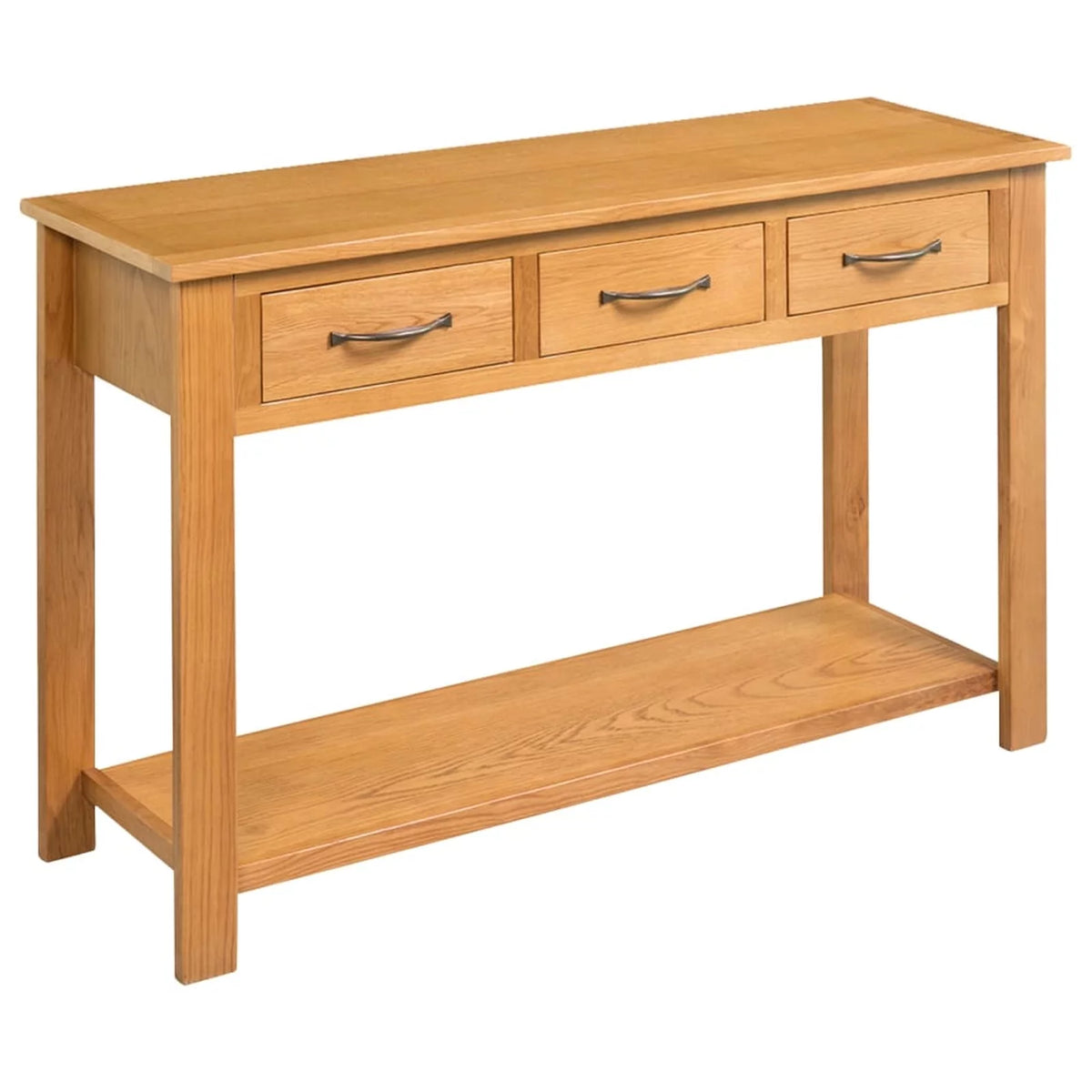 Solid Oak Wood Console Table S352405