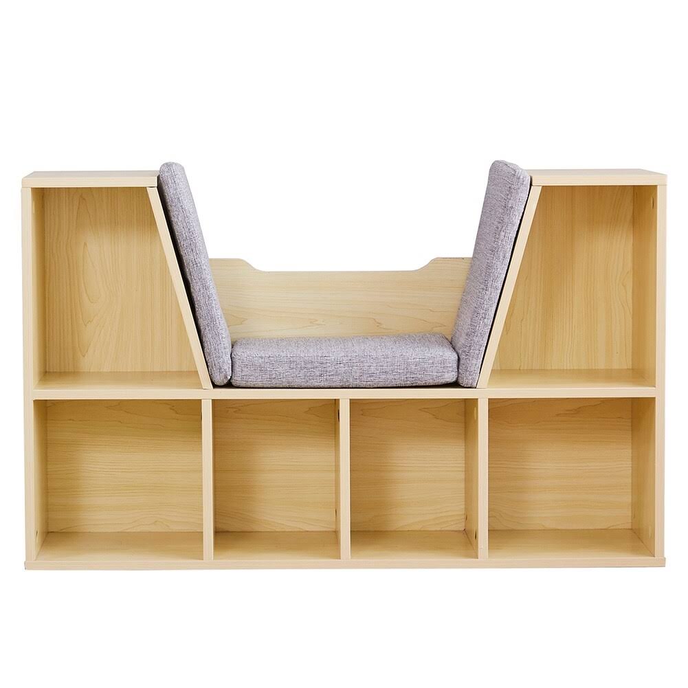 Modern 6-Cubby Kids Bookcase Wood L205234