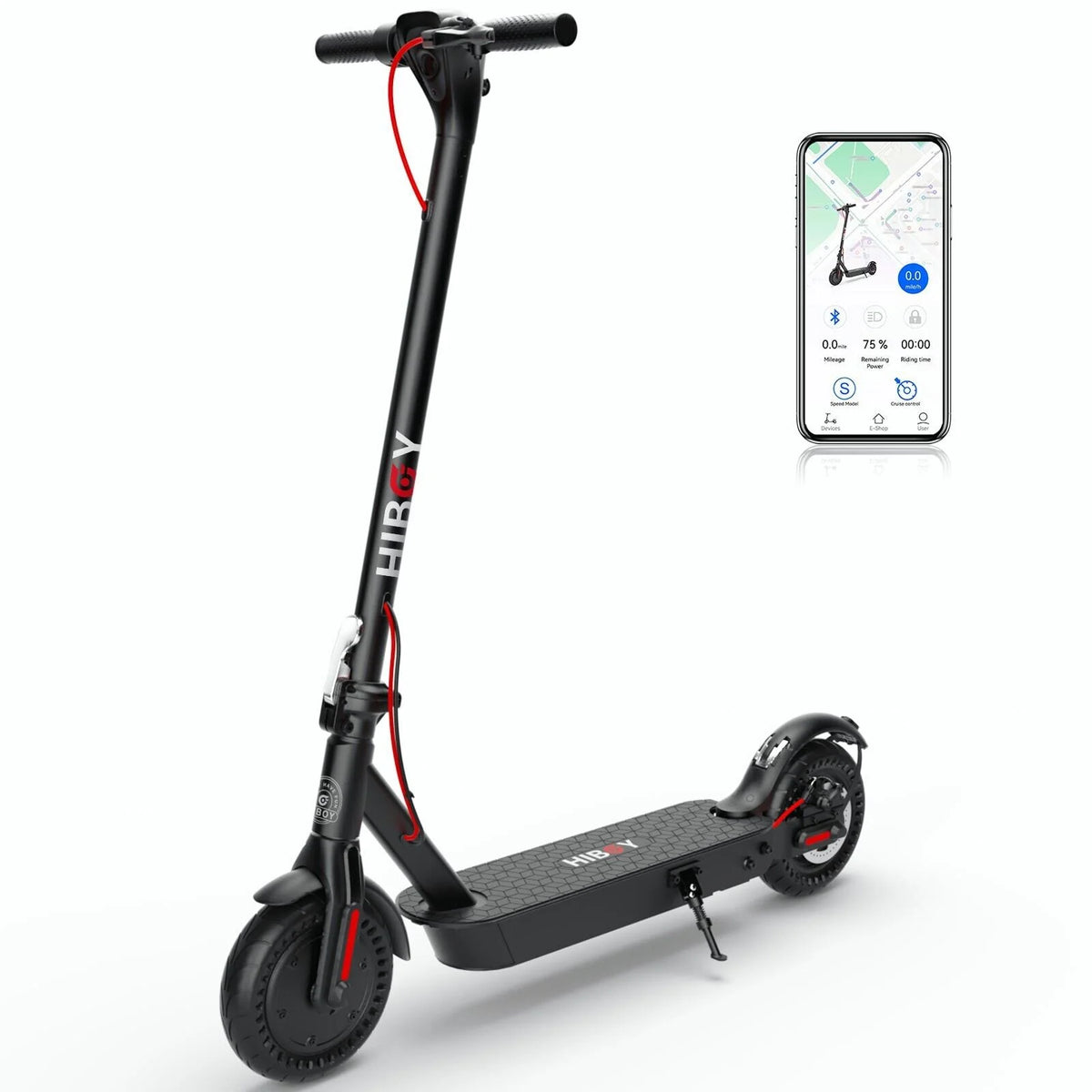 Electric Scooter, 500W Motor, 10 Honeycomb Tires, 25 Miles, 19 MPH Q628