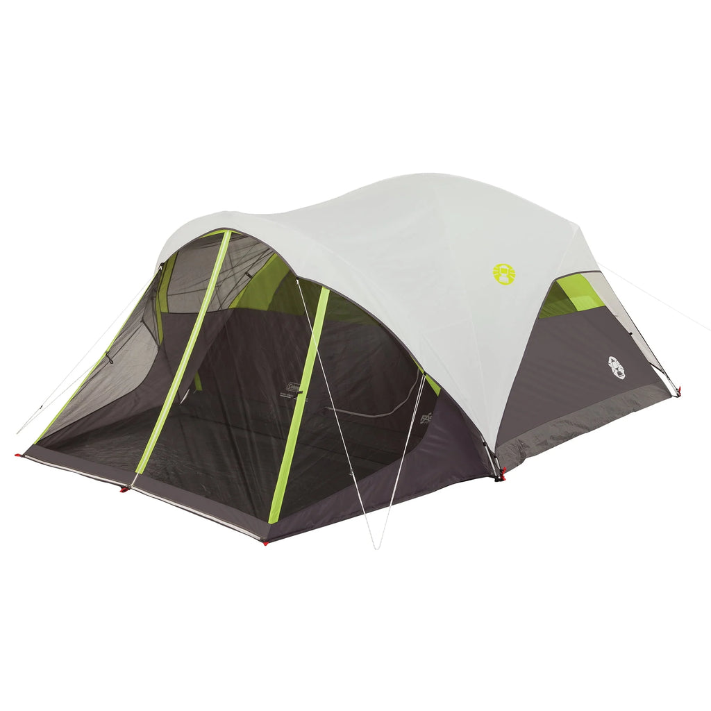 6-Person Dome Camping Tent with Screen Room, Green F352558