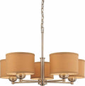 5-Light Brushed Nickel Chandelier C730