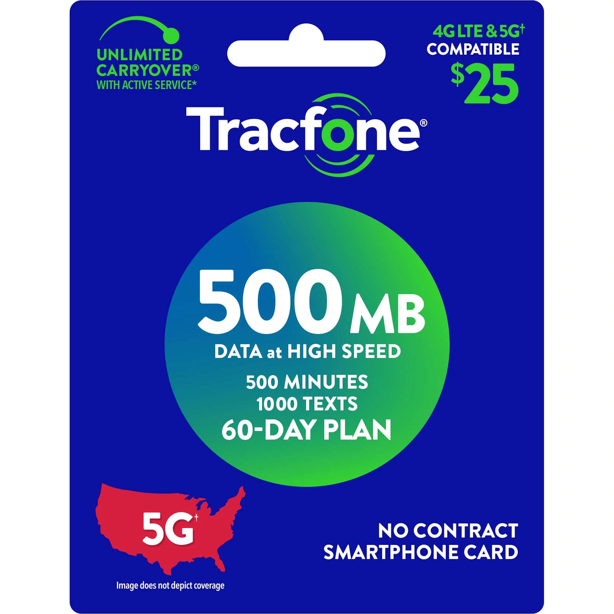 Prepaid Plan 500 Min 1000 Txt 500 MB Data D781