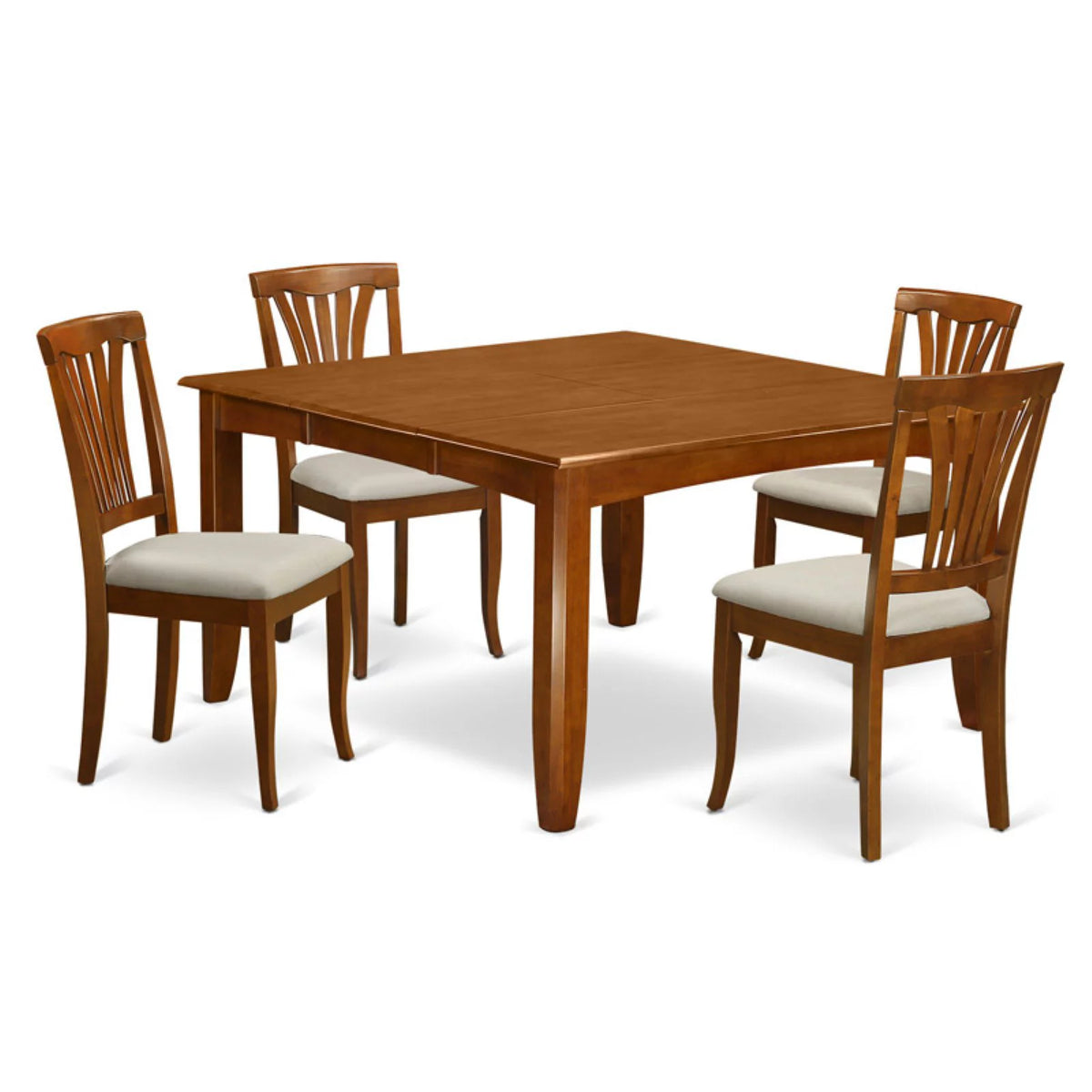 5 Piece Black & Cherry Dining Room Table Set C393885