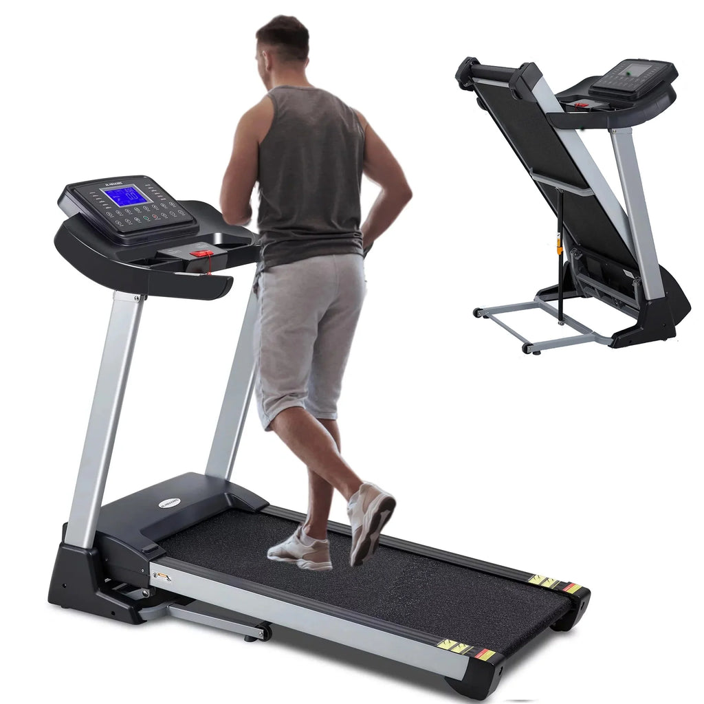 Folding Treadmill with 15% Electric Incline X9123