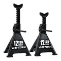 12 Ton Heavy Duty Ratcheting Jack Stands, Black Y224405