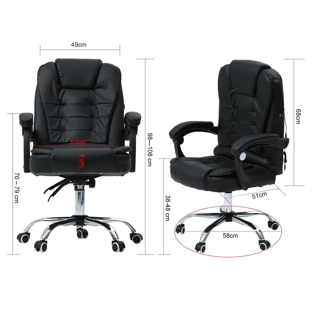 Executive Office Chair with Recline & Massage G956216