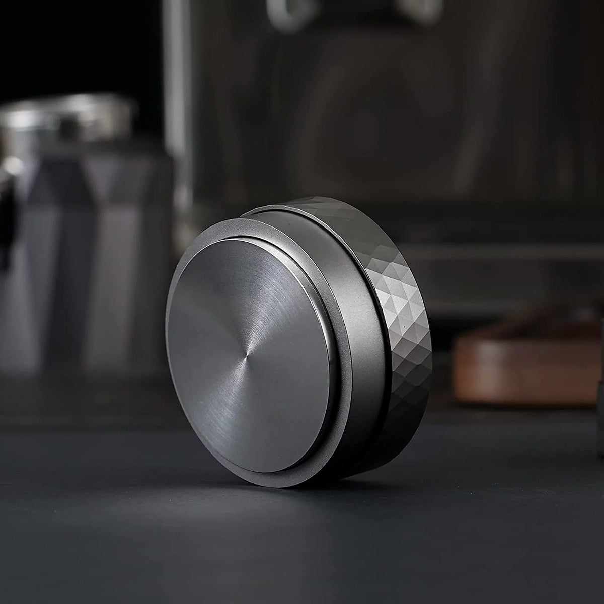 58mm Diamond Pattern Stainless Steel Coffee Tamper B526