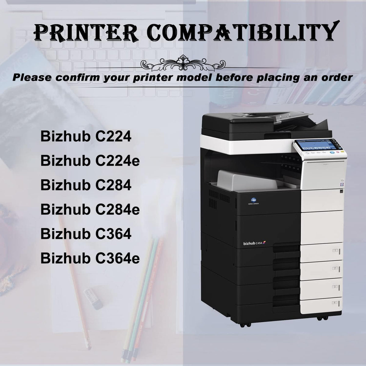 Compatible Toner Cartridge Replacement 5 Pack T7474