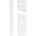 PVC Raised Panel Pilaster with Decorative Capital & Base (Pair) X95086