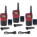 Walkie Talkie Three Pack 22 Radio Channels GMRS/FRS U715125