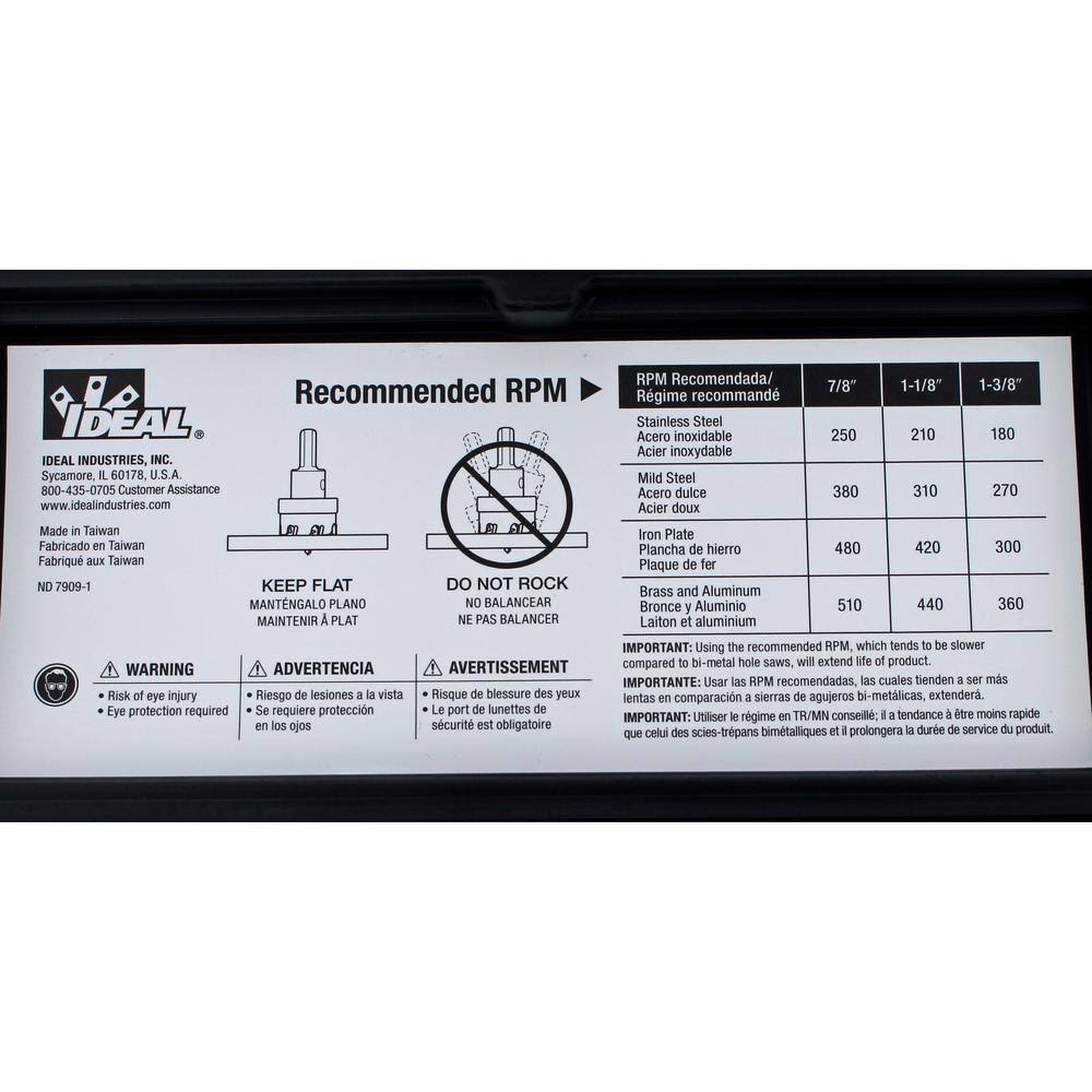 Carbide Tipped Hole Cutter Kit T90673