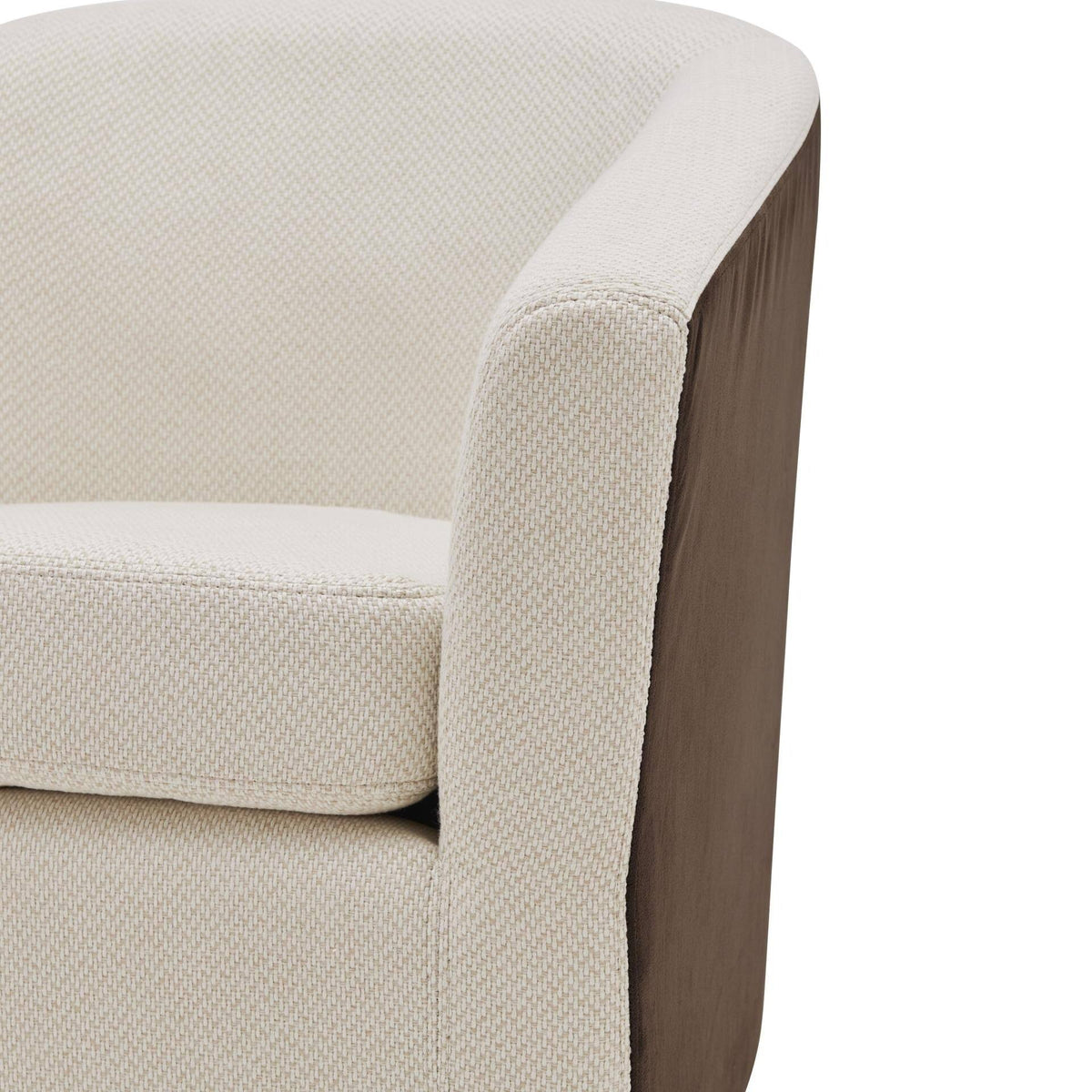 Cream Velvet Swivel Chair F70298