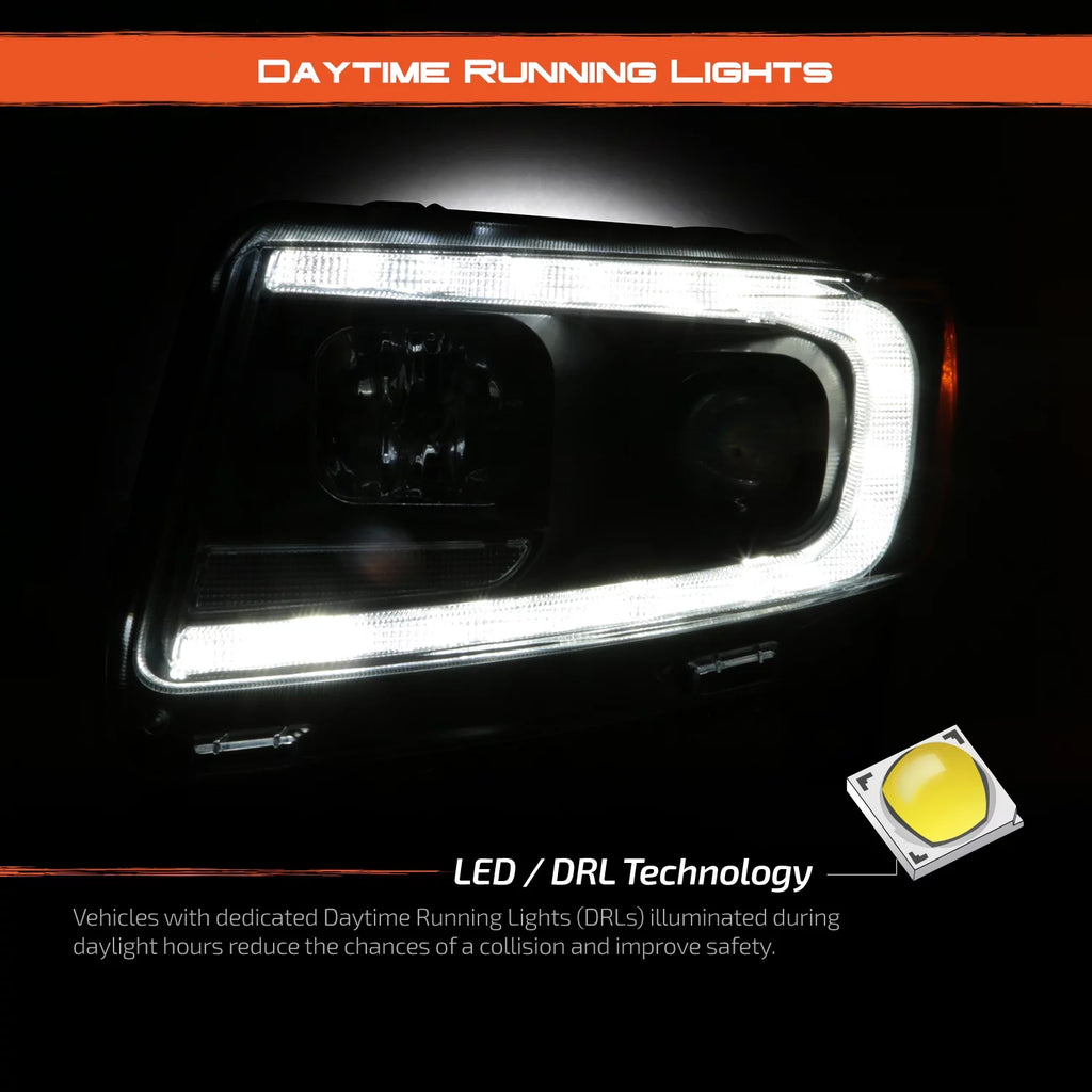 Black Projector Headlights Pair U133