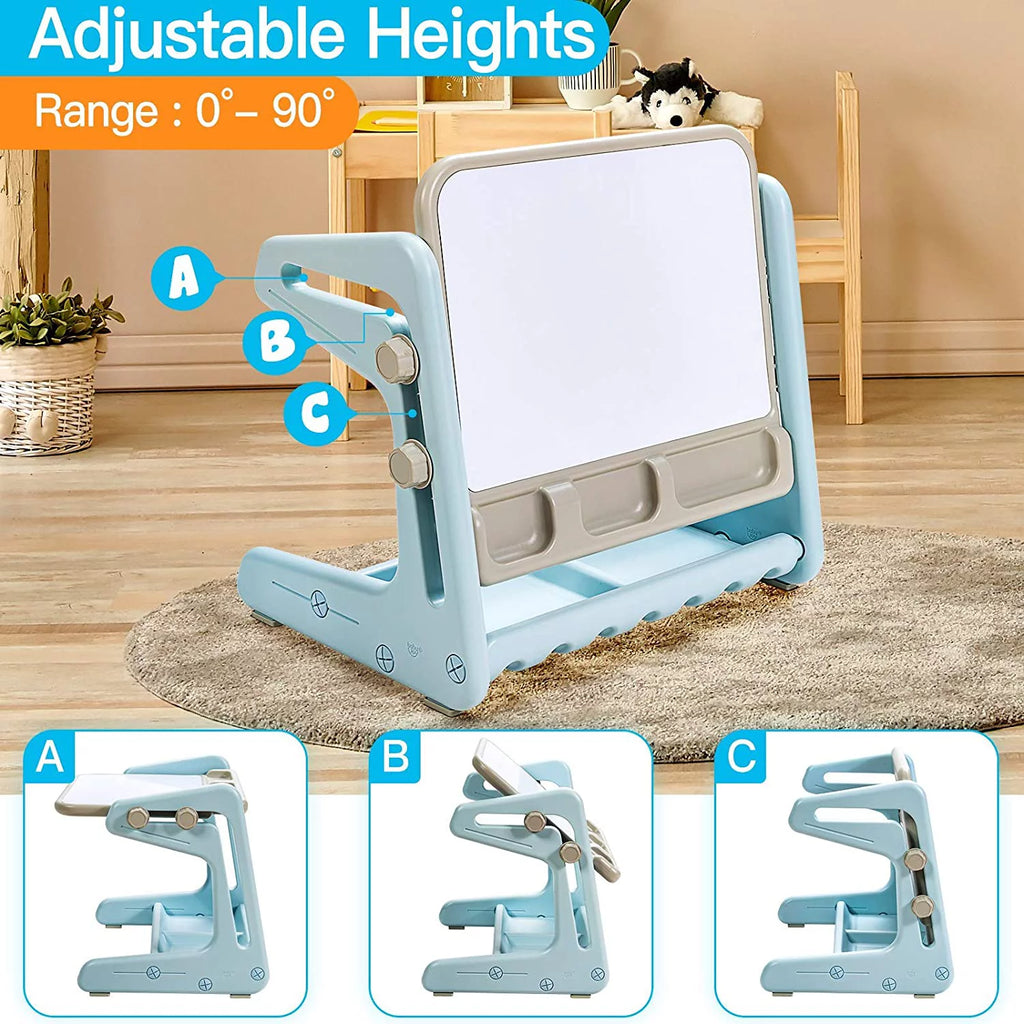 2 in 1 Kids Table & Chair Blue A136807