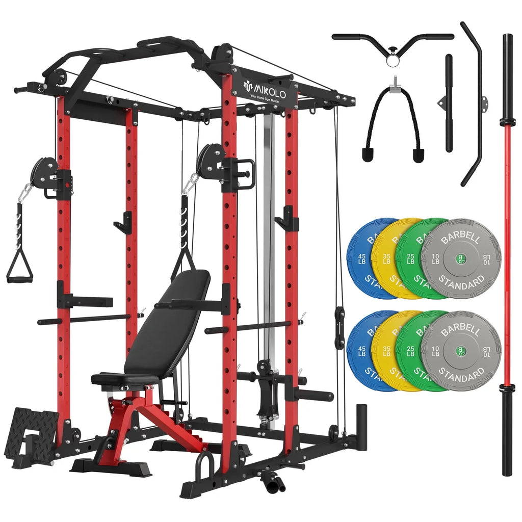 1500 lbs Power Rack Cage with Cable Crossover Machine B530949