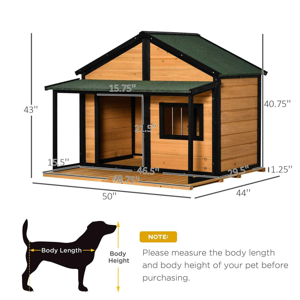 Wooden Raised Dog House C432